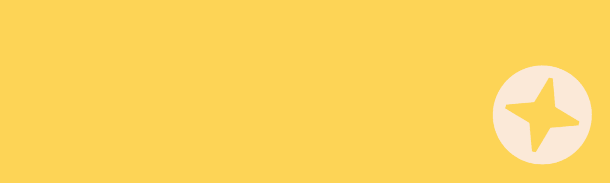 Yellow banner image